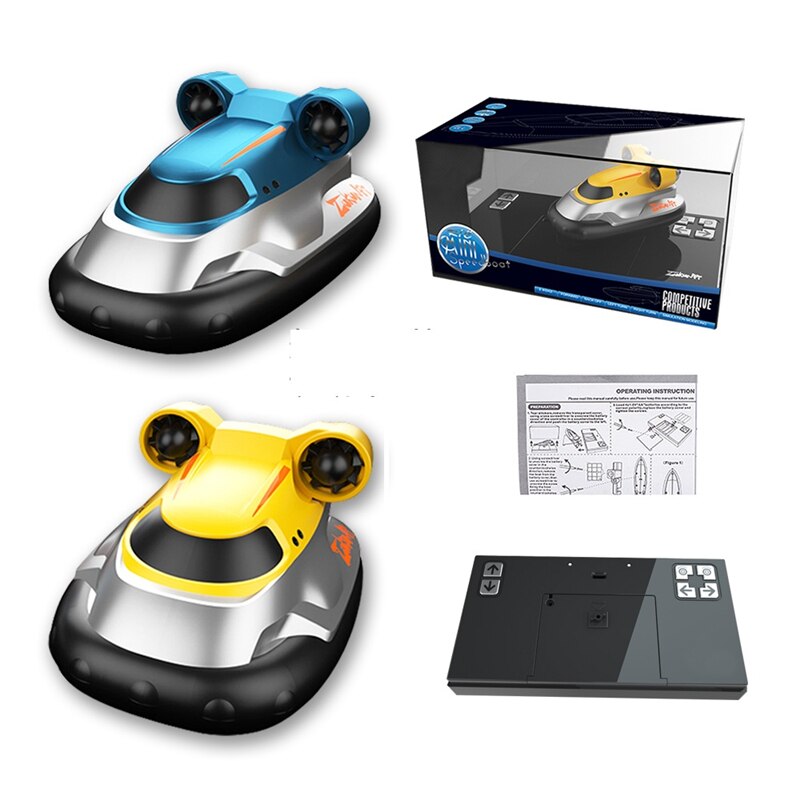 2.4G Mini Rc Boot Afstandsbediening Speedboot Rc Hovercraft Speedboot Modellen Voor Jongens Kinderen Water Zwembad Speelgoed