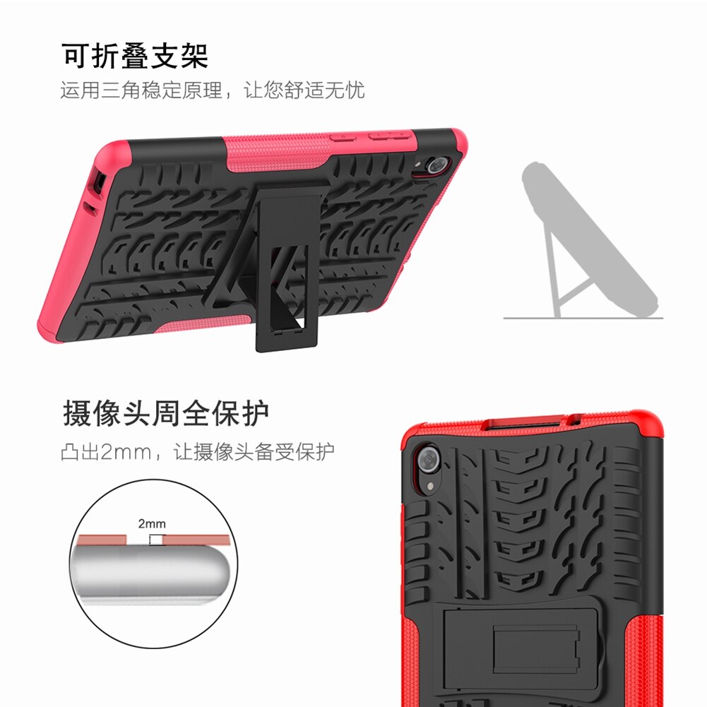 Shockproof Case Voor Lenovo Tab M8 Hd Fhd TB-8505X TB-8505F TB-8705F TB-8705N 8 Inch Tablet Pc Armor Cover Met Achter kicstand