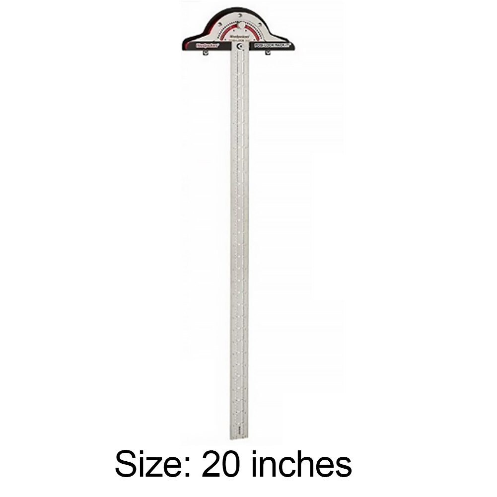 Multifunction Woodworkers Edge Rule Inch MM Woodworking Scriber Gauge Aluminum Steel Measuring Marking Framing Ruler Tool Retail: 20 inches