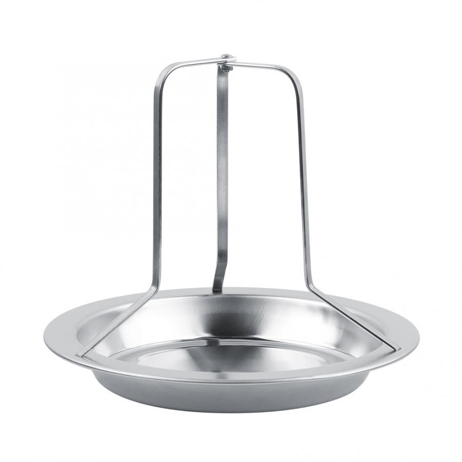 Chicken Roaster Rack Stainless Steel Chicken Holder Pan Upright Beer Roaster Rack Baking Pan Grilled Roast Rack For Outdoor BBQ