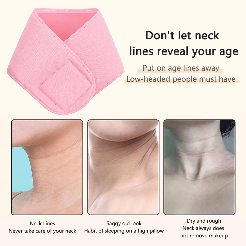Herbruikbare Siliconen Gel Anti Veroudering Patch Voor Nek Masker Spa Nek Wrap Masker Hydraterende Riem Schoonheid Huid Nek Verzorging Vrouwen Nek Masker