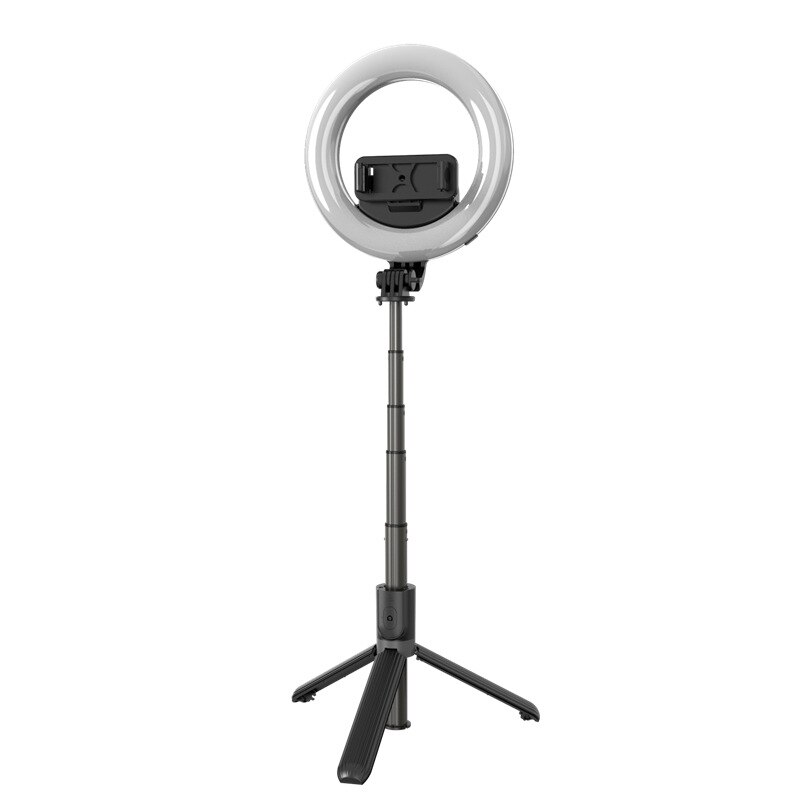 Bluetooth Selfie Stok Afstandsbediening Statief Handphone Holder Statief Camera Zelfontspanner Artefact Staaf Met Led Ring Vullen licht: Default Title