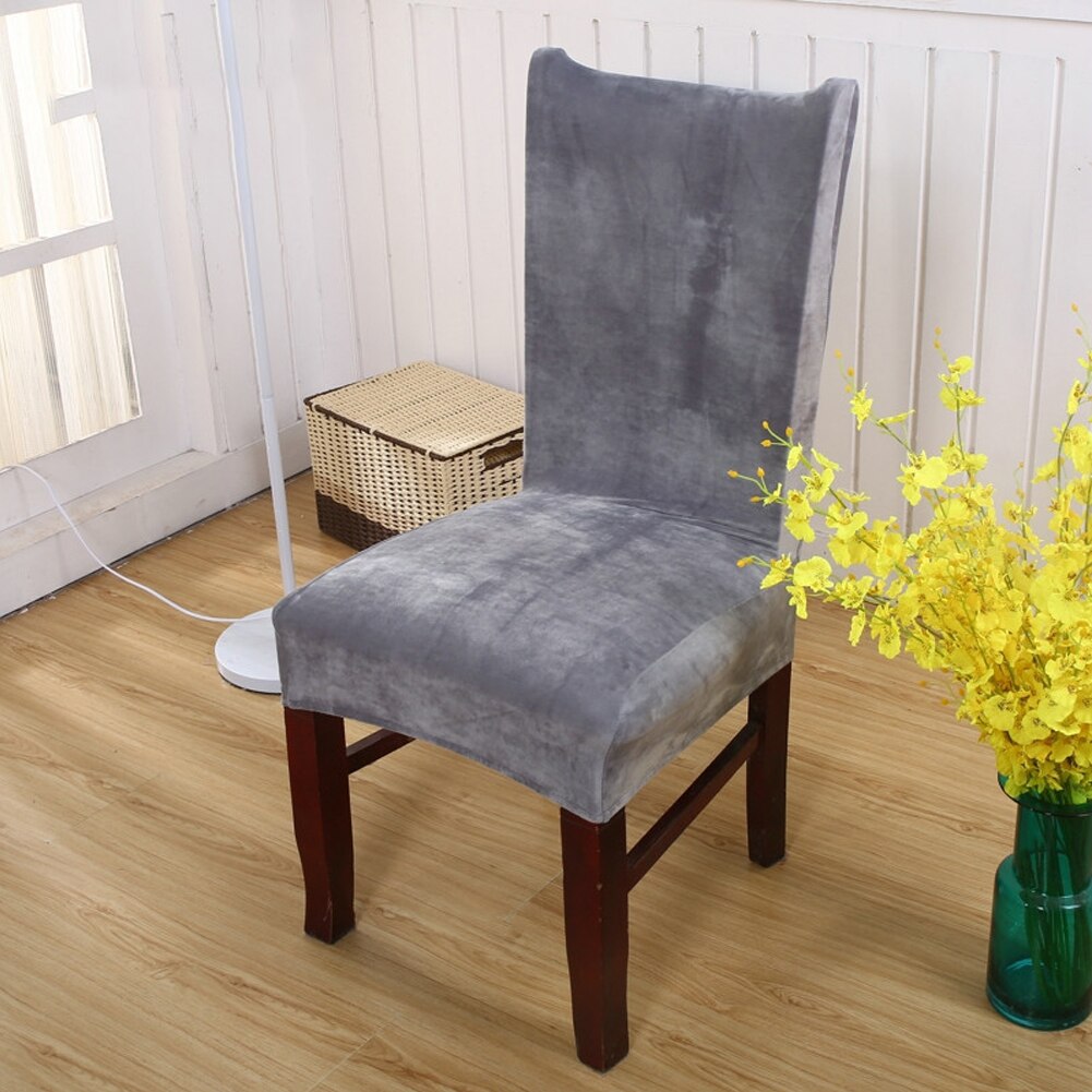 Housse de chaise élastique Anti-acariens, couleur unie, antidérapante, extensible, résistant au lavage, sans plis