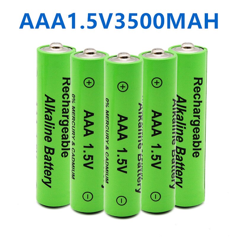 20 Stuks 1.5V Aaa Oplaadbare Batterij 3500Mah Aaa 1.5V Alkaline Oplaadbare Batery Voor Led Licht Speelgoed aaa Batterij 3500Mah