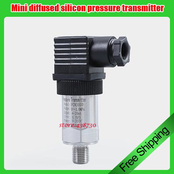 92mm Mini diffused silicon pressure transmitter/ 9-24V pressure sensor 4-20mA constant pressure water supply sensor 100MPA