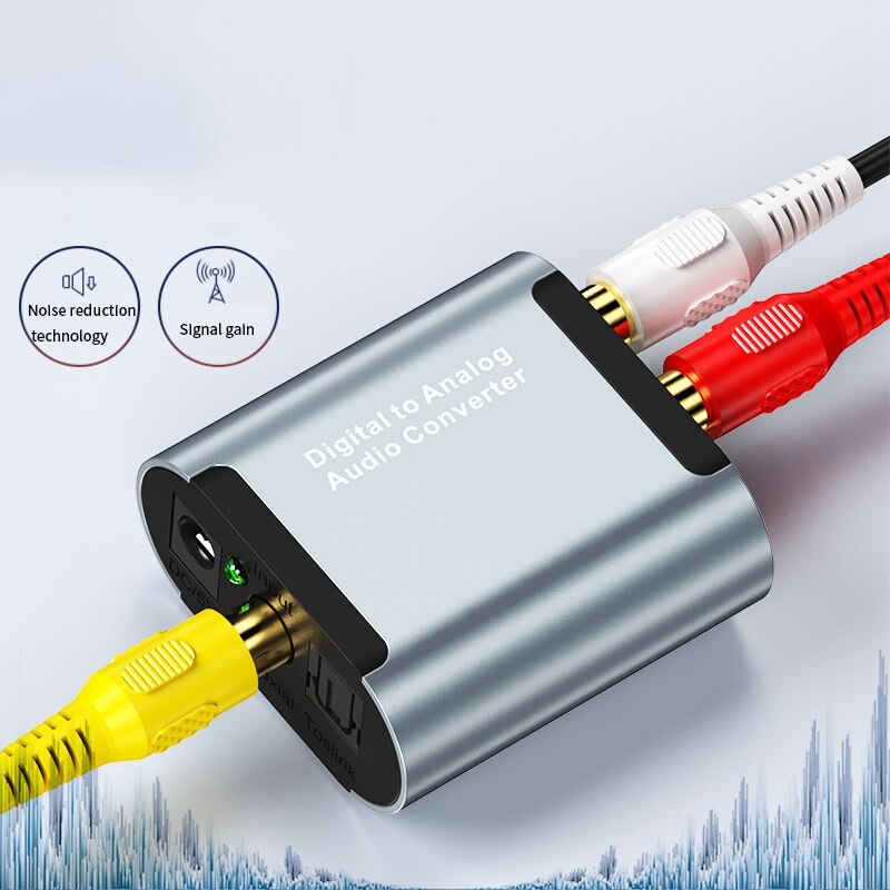 Digital to Analog Audio Converter with 3.5Mm Audio HD Decoder