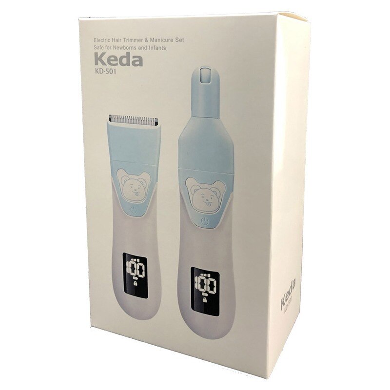 Crianças elétrica do bebê aparador de cabelo tosquiadeira de cabelo polisher 2 em 1 cuidados com o cabelo do bebê corte recarregável crianças barbeador de cabelo