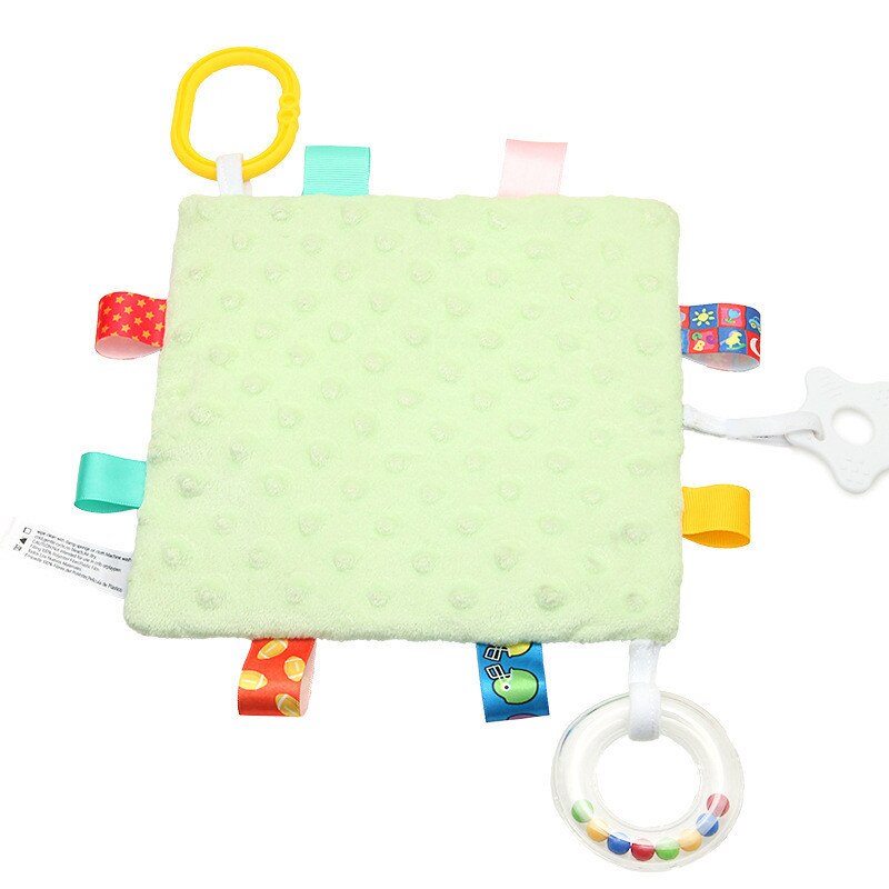 Baby Kids Developmental Rattle Teething Toy Lovely Crinkle Fancy Toys appease towel with paper tooth tape ring baby supplies