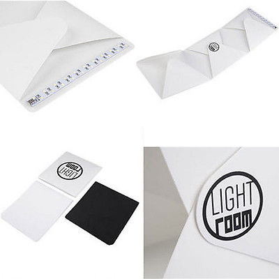 Portable Lightbox Mini Photo Studio Photography Tent Folding Light box Kit Backdrop Cube Box Built Light Room 9" Softbox
