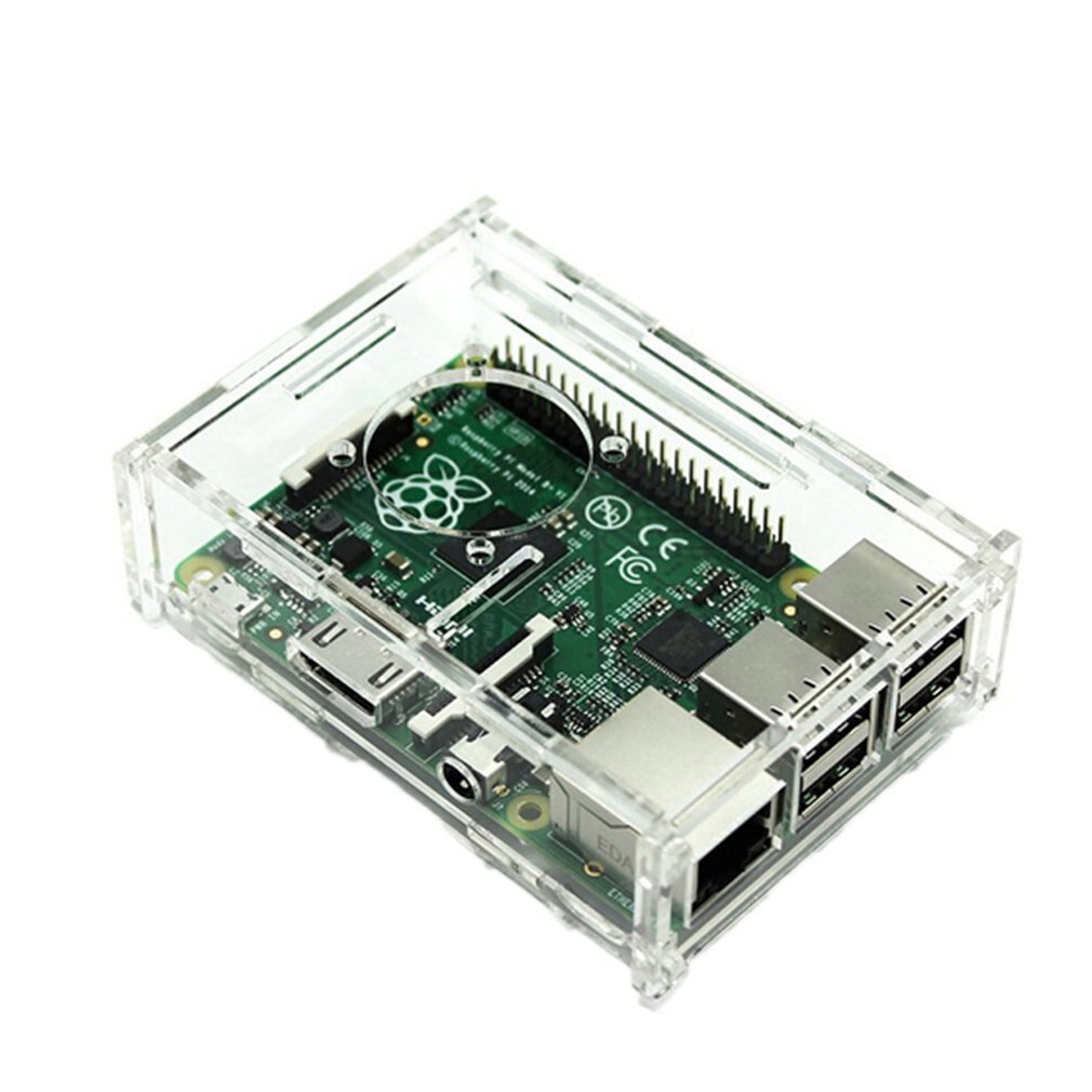 Raspberry Pie Case with Heat Sink Enclosure Cover Shell Transparent Acrylic 3b 3b+ Type 1GB 85*55*25mm * Piece 0.075kg (0.17lb.)