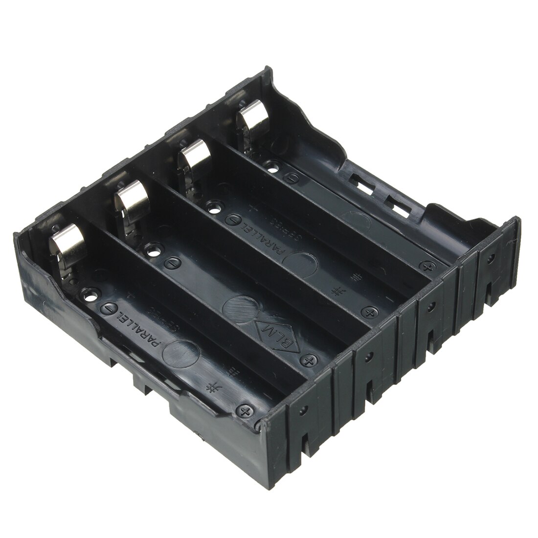 Top Deals 10x Battery Holder Box Case Black for 4x 13.7V 18650 Battery