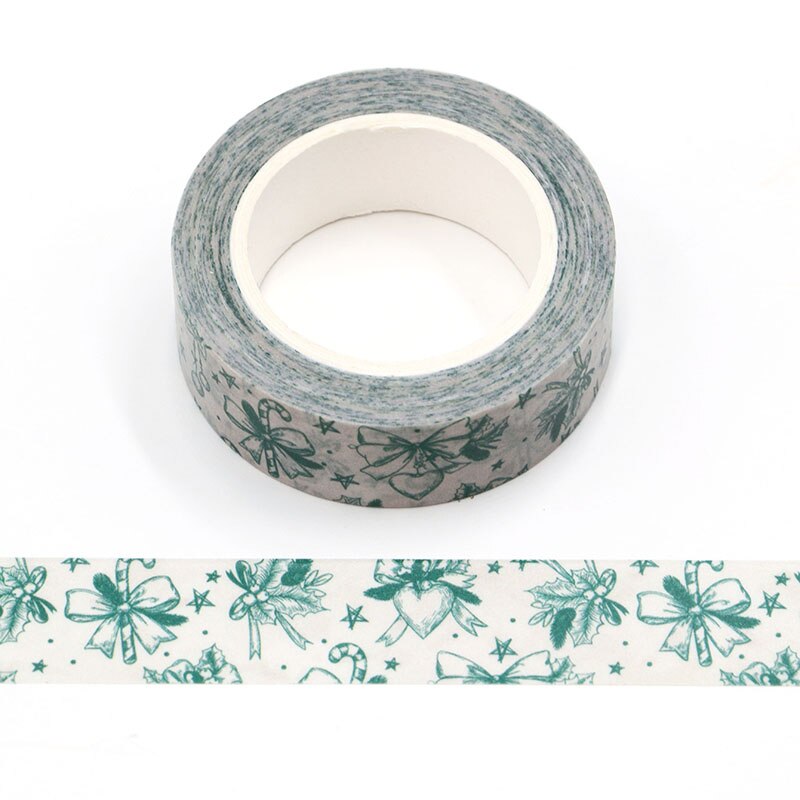 Merry Christmas foil Masking Washi Tape Decorative Adhesive Tape Decora Diy Scrapbooking Sticker Label Stationery