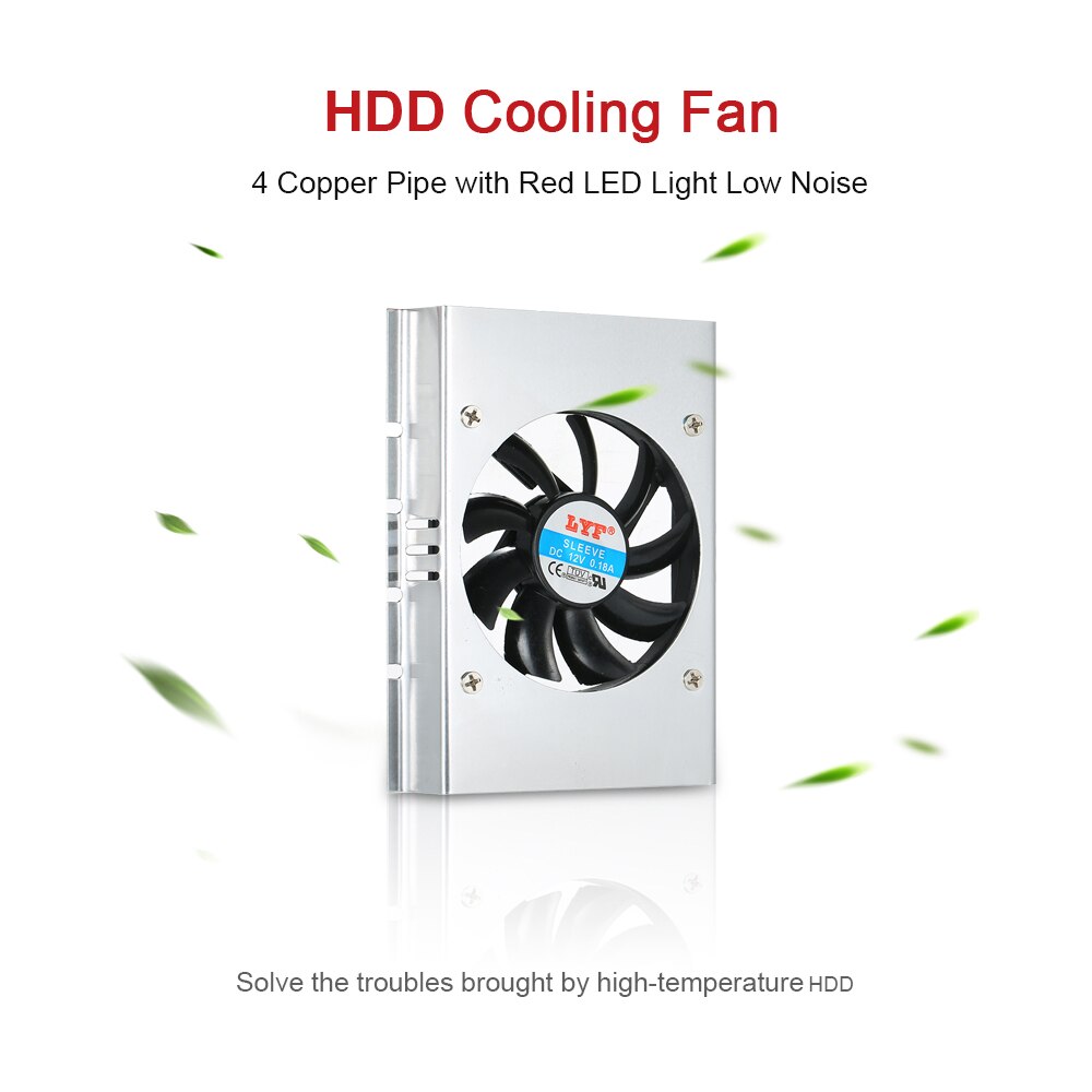 4 pin Hard Disk Cooling Fan HDD Cooler for Hard Disk Driver Fast Heat Dissipation