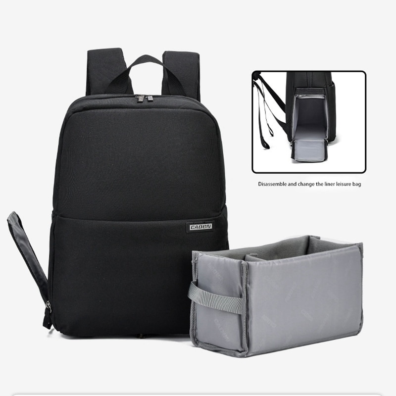 Caden Camera Backpack Outdoor Waterproof Large-Capacity Camera Three-Lens For Photographers Bag