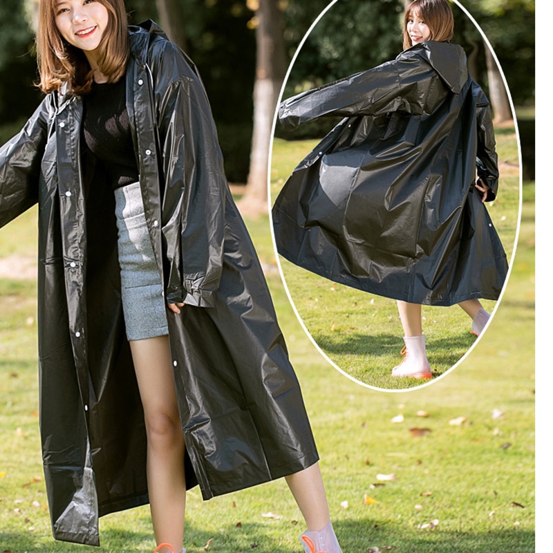 Schutzhülle regenmantel Geschmack Poncho erwachsene männer und frauen verdickt EVA regenmantel für Wandern tourismus