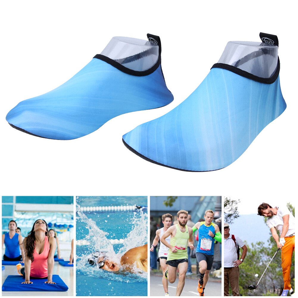 Elastisch zacht materiaal 1 paar dames blotevoeten waterschoenen ademende duiksokken voor waterschoenen strand antislip zwemmen aan zee