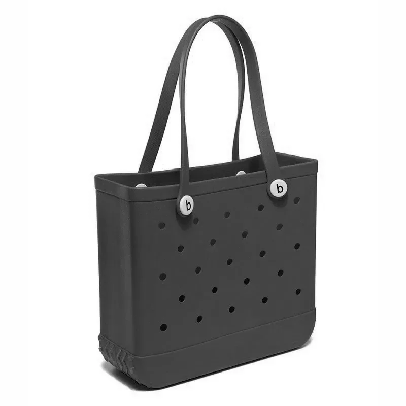 Gummi Frauen Bogg Tasche Sommer Schwimmbad Schulter Handtasche EVA Große Kapazität Warenkorb Weibliche Schwimmbad Tote Strand Zipfel: Grün