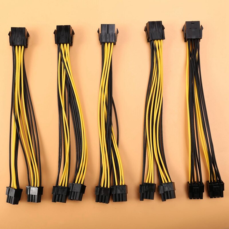 20-Pack Pci-E 8Pin Om 2X 8 Pin (6 + 2) power Splitter Kabel Voor Pcie Pci Express Beeld Kaart Y - Splitter Verlengkabel