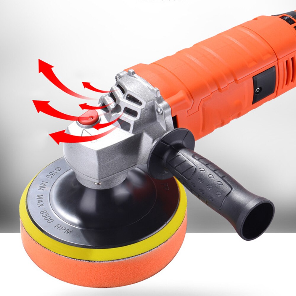 1580W 220V Mini Polishing Machine Grinder Car Polisher Sanding Machine Orbit Polish Adjustable Speed Sanding Waxing Power Tools