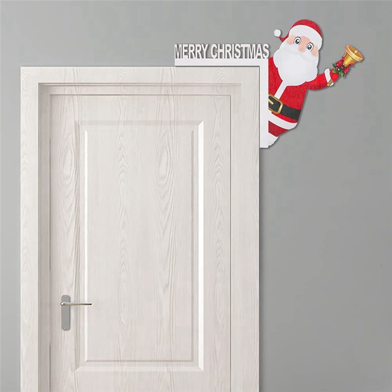 Y51A-2SZT Świąteczne Ozdoby na Ramę Drzwi Drewniane na Boże Narodzenie robić Domu Drzwi Okna Ściany Impreza, Łatwa Instalacja Łatwe w Użyciu
