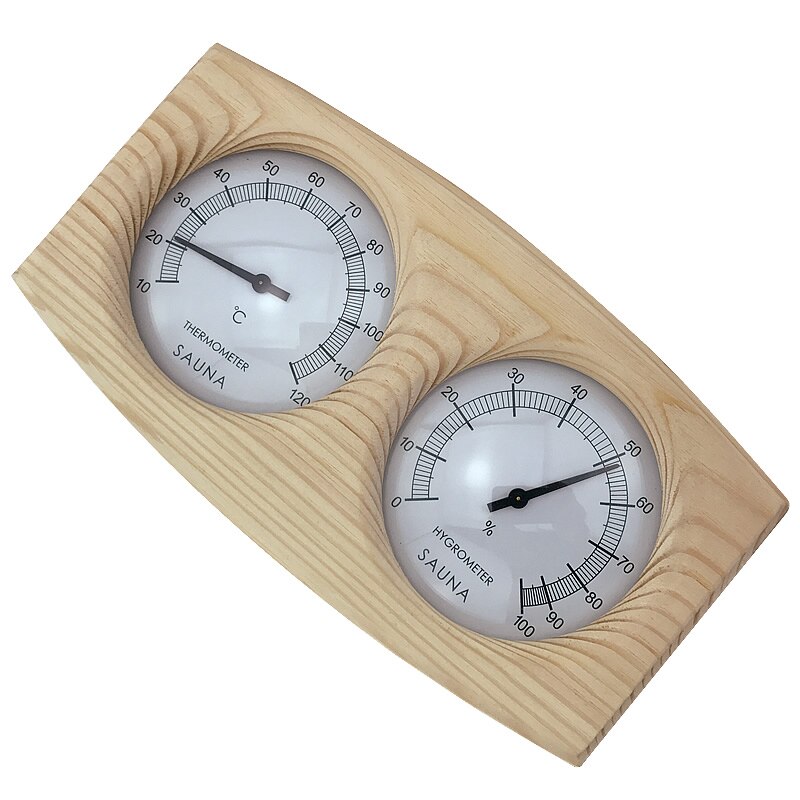 Sauna-Thermometer Humidity-Temperature-Measurement Dial Indoor-Room-Accessory Wood