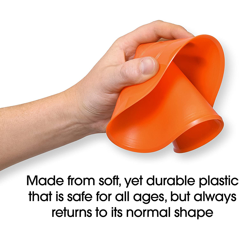 Conos de fútbol Disc Con con bolsa de transporte y soporte, marcadores de campo para entrenamiento de agilidad, conos deportivos, equipo de entrenamiento de fútbol, entrenamiento