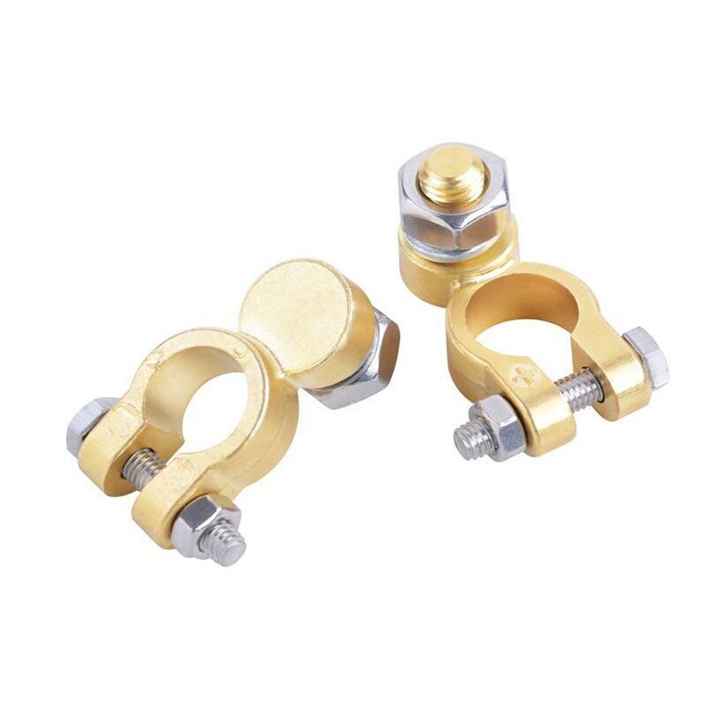 Universele Messing Batterij Terminal Post Positieve Negatieve Voor Auto Voertuig Marine Boot