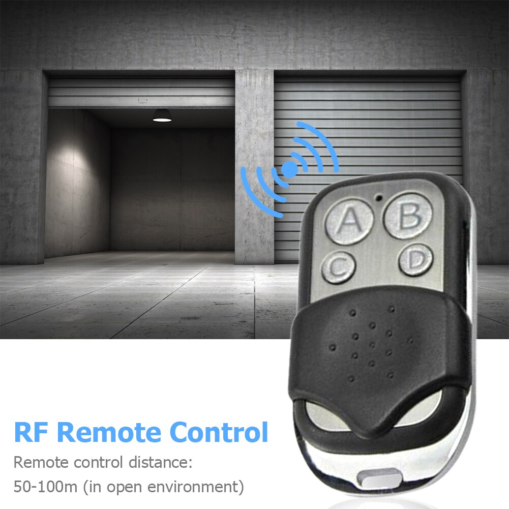 4 Button RF Wireless Remote Control Code Grabber 433 MHz Universal Key Fob Controller for Electric Gate Garage Door