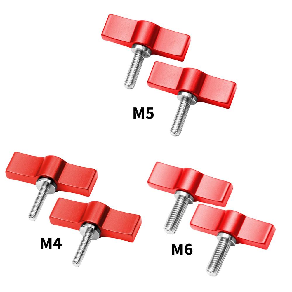 Adjustable T Shape Screw Handle Set 4/5/6mm Rail Rod Slider Clamp Locking Screw Wrench Clamp Adapter Photography Accessories