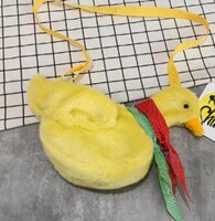 Leuke Grote Gans Vorm Vrouwen Schoudertas Tote Dames Casual Crossbody Tassen Vrouwelijke Messenger Bags Mode Handtassen: YELLOW