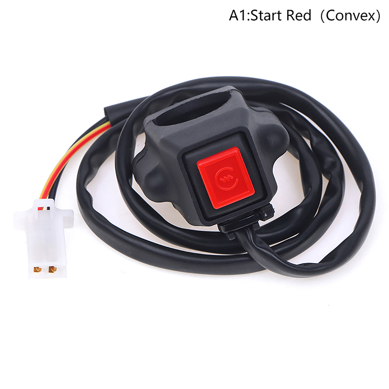 Durable ATV Motorcycle Dual Sport Quad Start Horn Kill Off Stop Switch Button Motorbike Accessories Control Handle Switches: army green