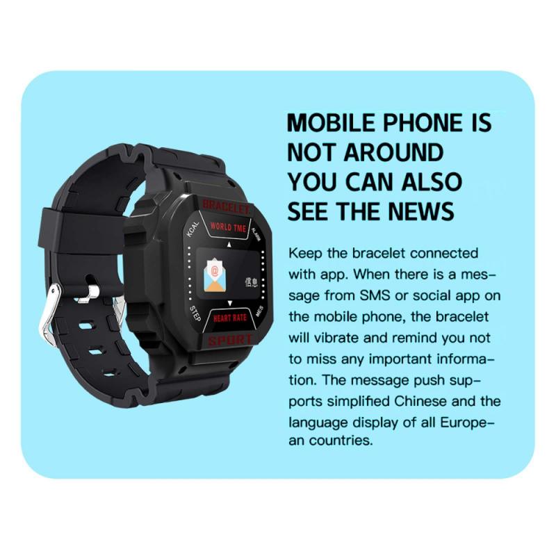 Smartwatch mit i3- zoll-farbdisplay, geeignet für damen und herren, mit blutdruckmessung, fitness-tracker und schrittzähler, sport-smart-armband