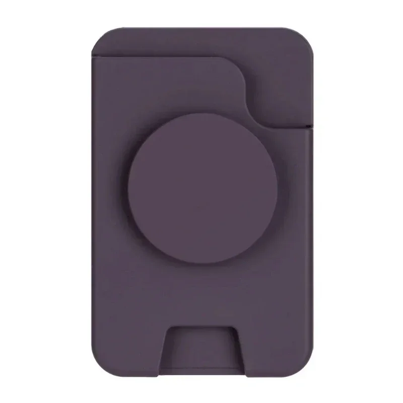 Voor Magsafe Card Wallet Case Voor iPhone 17 16 15 14 13 12 Pro Max 2 in 1 Sterke magnetische kaarthouder Zak met uitbreidbare standaard: Oranje