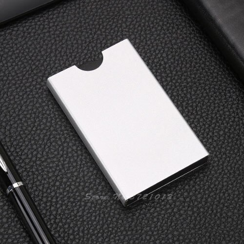 Casual Slim Pull UP Credit ID Card Holder Cards Case Thin Cardholder for Men Women: silver