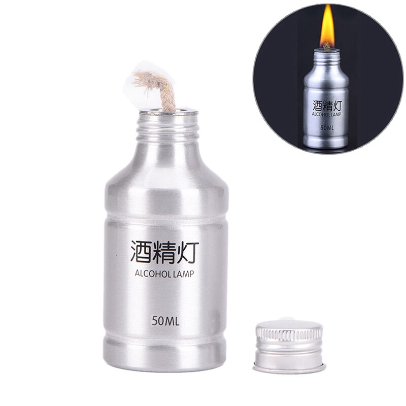 50 ml Burner Lamp Equipment Heating Laboratory Supplies Portable Metal Alcohol Lamp Chemistry Alcohol
