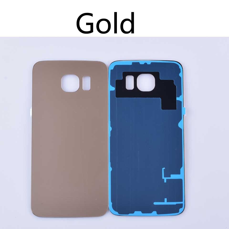 Batterij achterklep voor samsung galaxy  s6 g920 g920f g920a g920fd g920i behuizing achterklep vervangende onderdelen: Goud-geen gereedschap