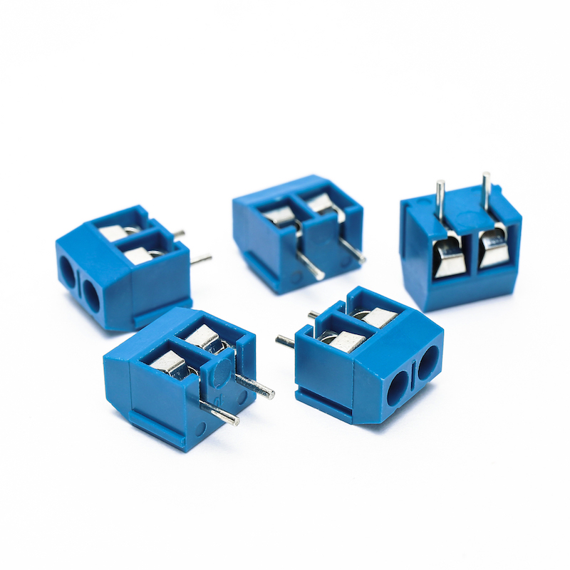 400PCS Plug-in Screw Terminal Block Connector 5.08mm Pitch blue iron/copper KF 301-2P/301-3P Assortment Kit