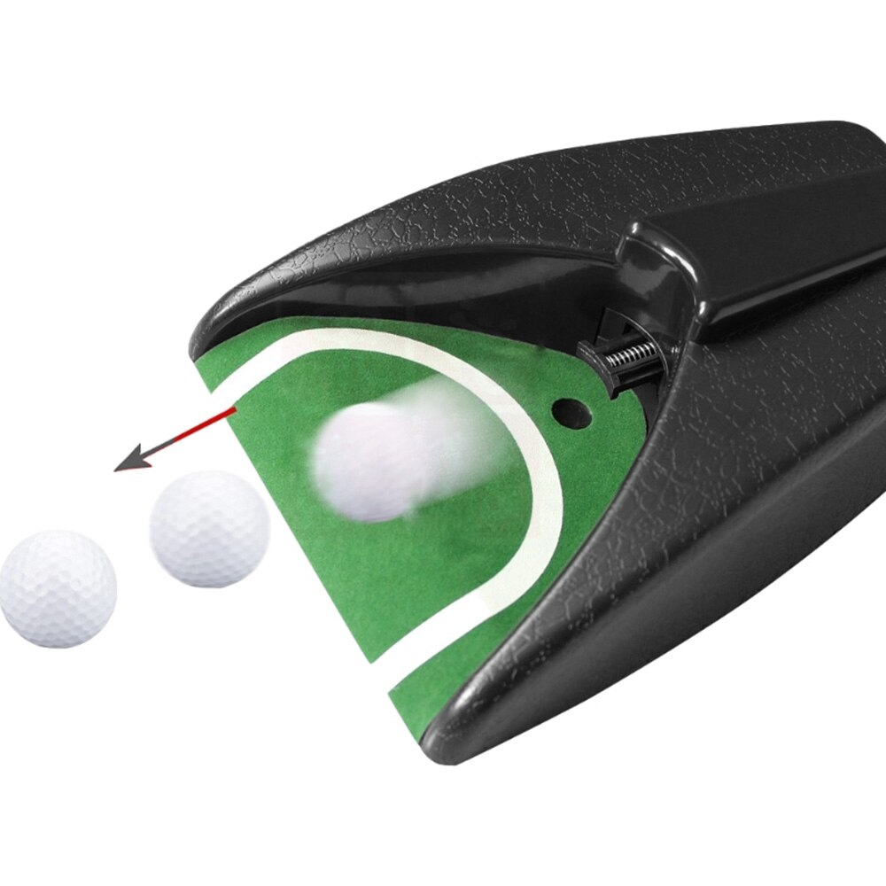Golf retur enhed elektrisk kugle retur putter praktisk automatisk golfbold træning indendørs golfbold spark tilbage retur