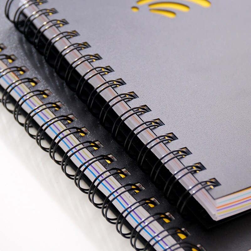 Cuaderno en espiral para oficina y escuela, libreta gruesa y aumentada, con divisor de índice de papel A6, A5, B5, A4, Bloc de notas para bocetos