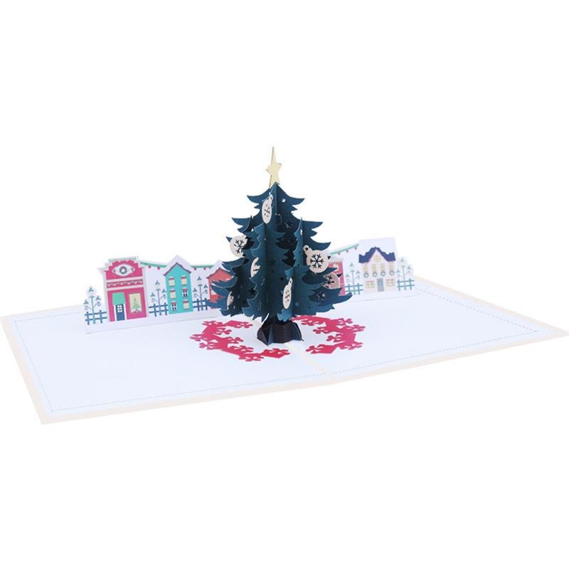 Christmas 3D Cards Pop Up Greeting Cards for Xmas Year Greeting Cards Paper Craft Merry Christmas Cards: 6