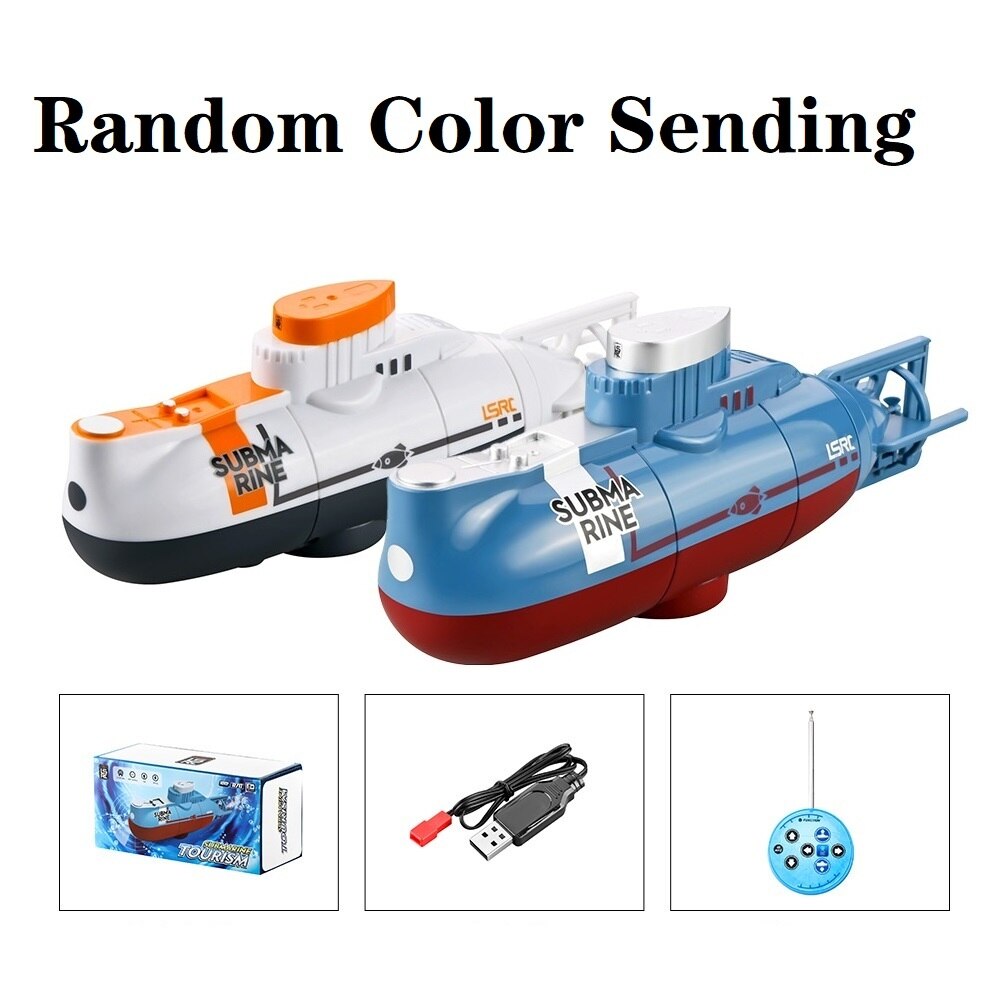 Mini Rc Submarine 6CH Radio Control Submarine Hover Functie Speelgoed Voor Aquarium Fish Tank Usb Oplaadbare Kids Kinderen: Rood