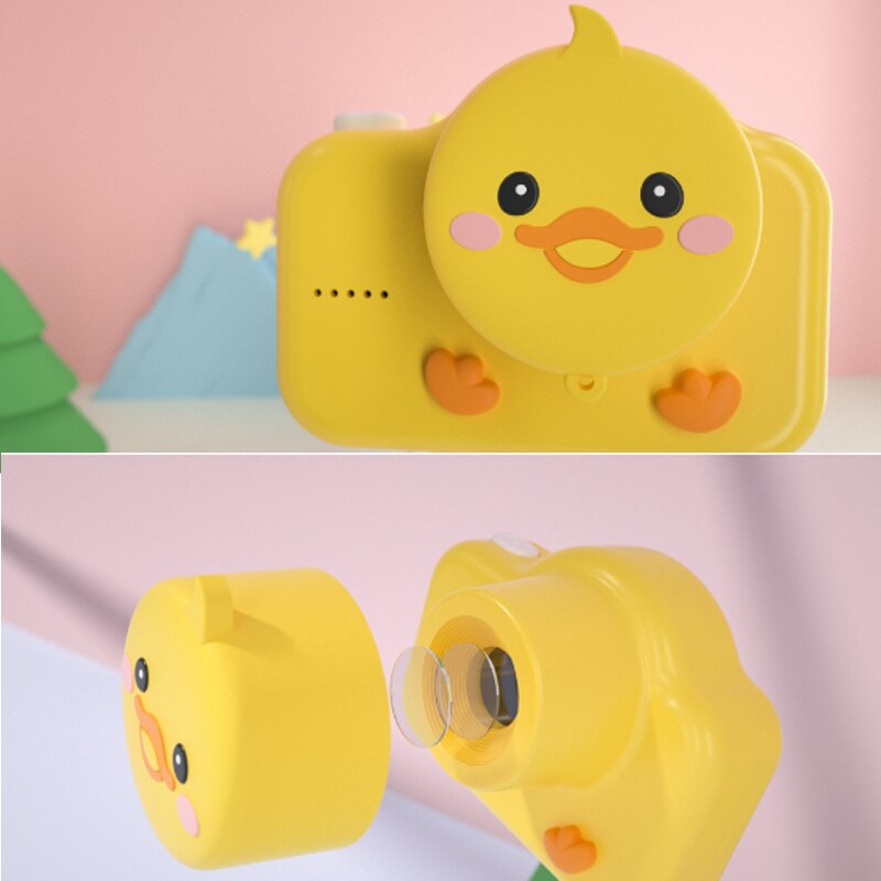 Mini cute cartoon children camera 20MP 2.0inch IPS Color screen Front rear dual camera great for children birthday