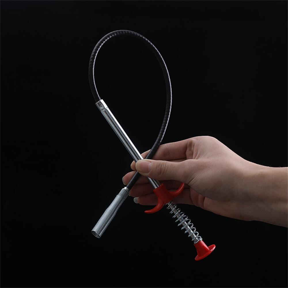 90cm Pipe Dredge Home Portable Kitchen Bathroom Sink Sewer Dredging Tool with Four-jaw Gripper Quickly Clean Garbage Tools