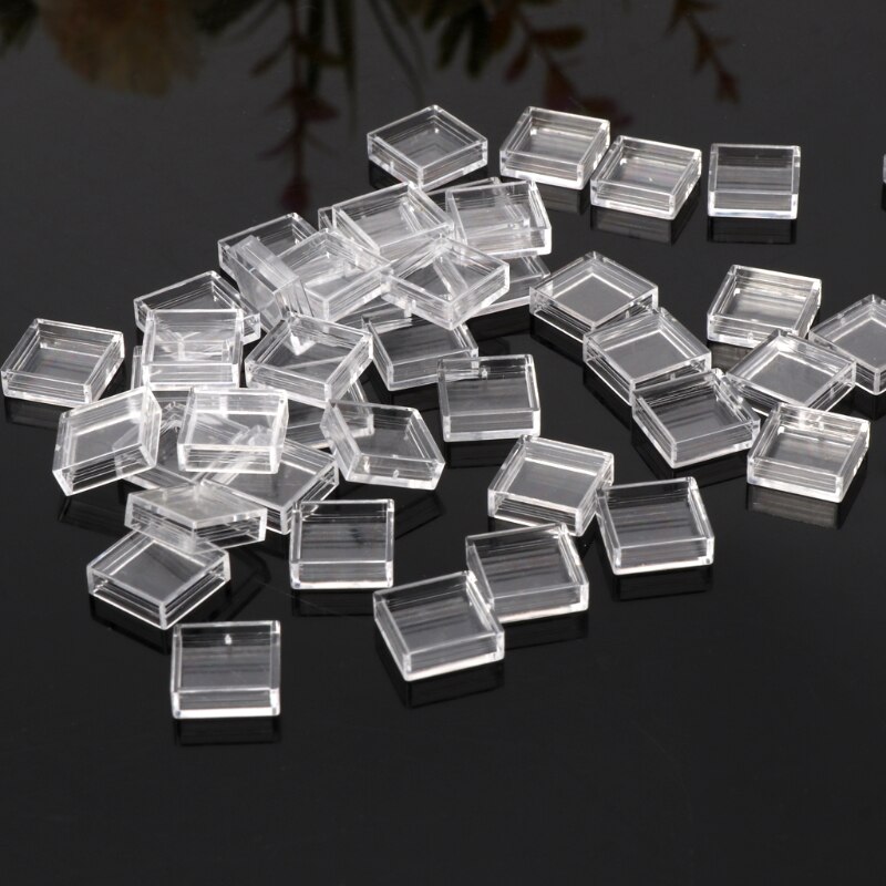 100Pcs Clear Plastic Drukknop Tact Knop Cap Keycaps Covers Protector Ondersteuning