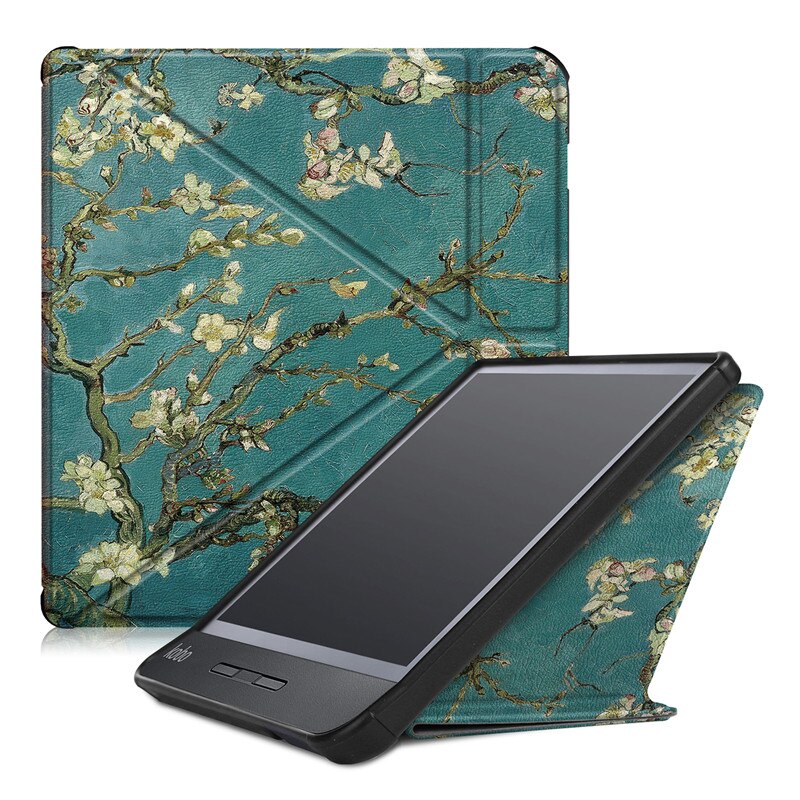 Case For Kobo Libra H2O Release 7Inch Kobo libra h20 Ereader protective funda Cover Smart stand Kobo Libra H2O Origami Case: xin hua