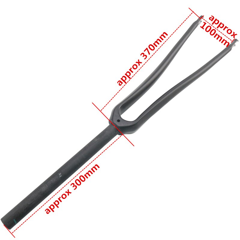 Road Bicycle Fork Carbon Front Forks NO Logo Bike V Brake Forks Black 3K Matte 700C Bicycle Parts Superlight 380g