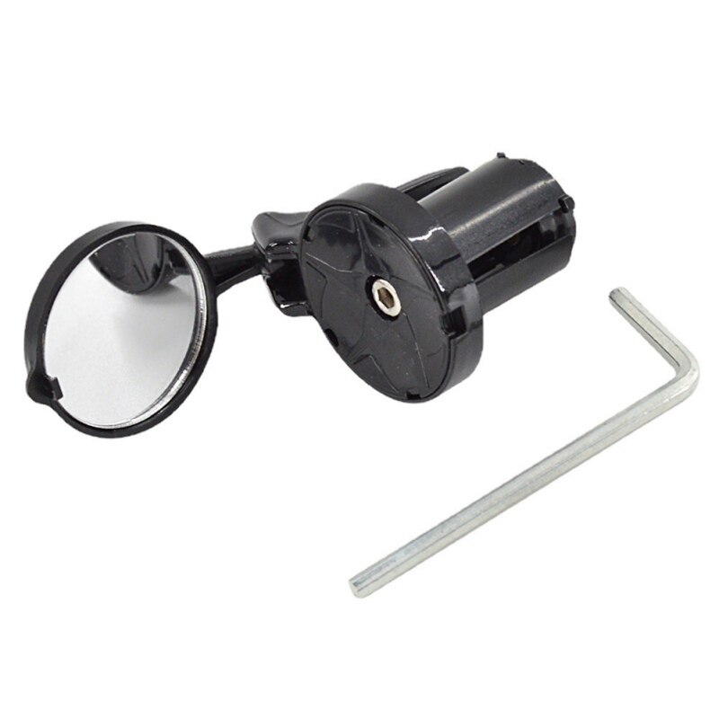 Cycling Rearview Mirror Side Safe Cycling Mirrors Rotatable Bar End Bike Bicycle Mirror Handlebar Plug Rear View