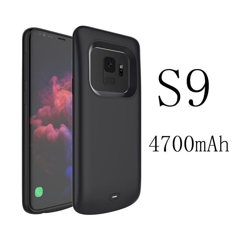 Silm – coque de chargeur de batterie Portable, étui de charge pour batterie externe Samsung Galaxy S8 S9: Galaxy S9