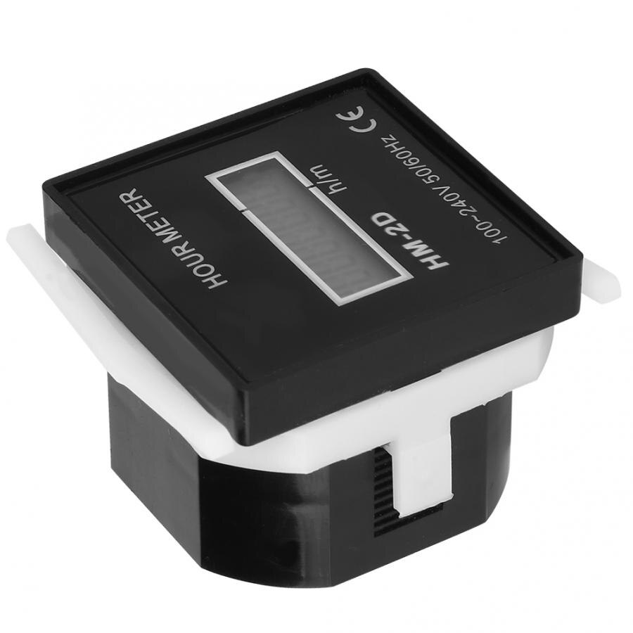 Time Counter Digital Electrical Counter LCD Display Time Meter Gauge Counter Time Gauge AC220 240V
