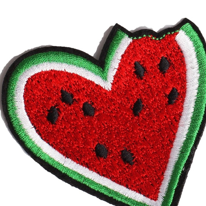 Cartoon Fruits Watermelon Patch Iron-on Embroidered Fruit Stickers DIY Appliques Handmade Pacthwork Garment Accessories